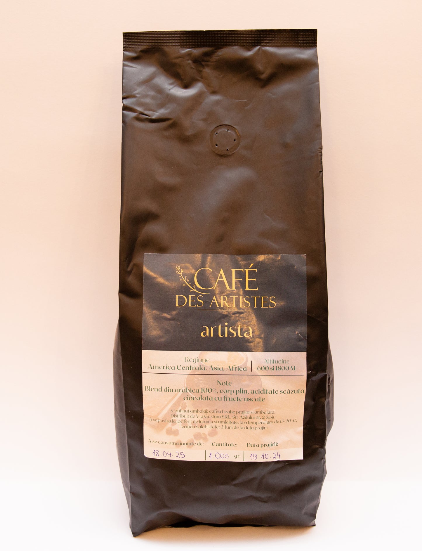 Cafea Boabe Blend Artista - Café Des Artistes (1kg) - America Centrală, Asia, Africa