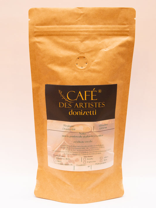 Cafea Boabe Columbia Donizetti - Café Des Artistes (500g) - Note Nuci, Portocale și Plante Exotice